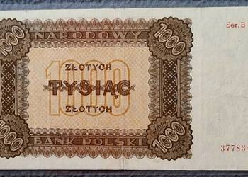Komplet banknotów 1000 zł 1945,1946,1947