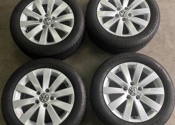 Alufelgi R16 5x112 VW Audi, z oponami Dunlop Sport All Season 205/55 R16