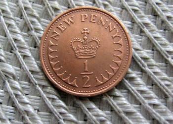 Wielka Brytania 1/2 Pensa 1971r