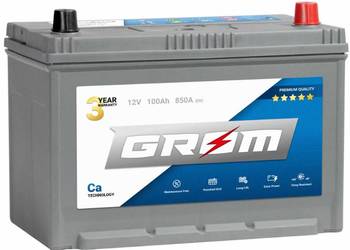 Akumulator 100Ah 850A GROM Premium Japan L+ P+