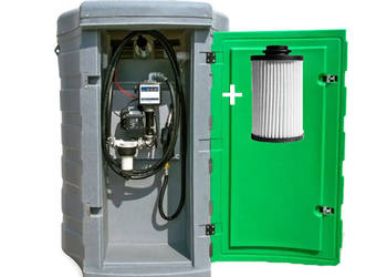 ZBIORNIK DWUPŁASZCZOWY NA ON 1500L Z FILTREM I SEPARATOREM