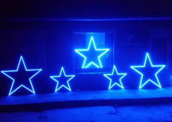 SCENOGRAFIA emplast EVENT led pleksi 100  gwiazdy na wymiar