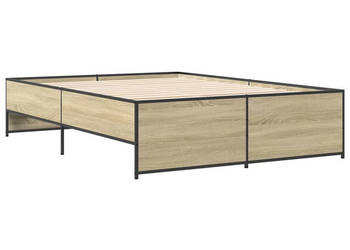 Rama łóżka dąb sonoma materiał drewnopochodny 120x190 cm WM-3279908