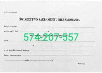 Pomoc w uzyskaniu bierzmowania oraz zaświadczenia dla chrzestnych