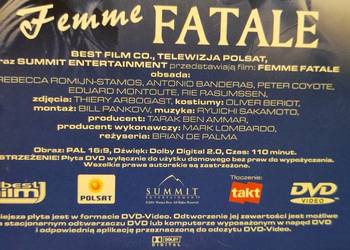 Femme Fatale 2002 Antonio Banderas film dvd kolekcjonerski