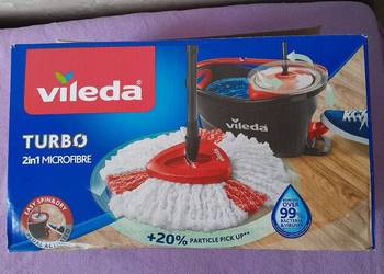 Vileda Turbo 2in1 Microfibre Mop Obrotowy Zestaw NOWY