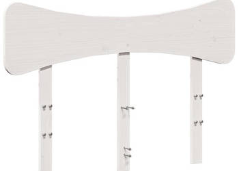 Wezgłowie do łóżka białe 135 cm lite drewno sosnowe WM-844782