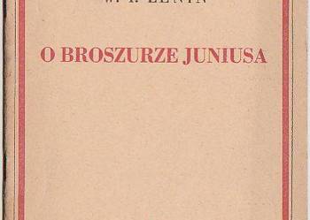 (7119) O BROSZURZE JUNIUSA (BIBLIOTEKA KLASYKÓW MARKSIZMU) –
