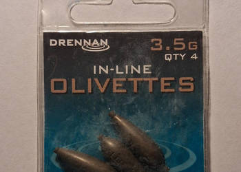 Ciężarki wędkarskie w kamuflażu Camo Bronze Drennan In-Line Olivettes 3,5 g