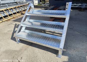 Schody metalowe loft wejście na wysokość 75cm 3 stopnie