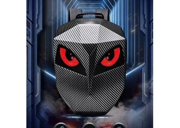 PLECAK MOTOCYKLOWY LED ANIMACJE TWARDY GARB CARBON