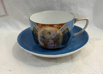 Kolekcjonerska filiżanka w stylu wiedeńskim - porcelana