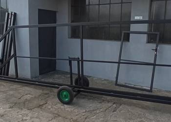 Brama przesuwna 4mb z furtką 1m