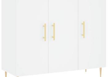 vidaXL Szafka, biała, 90x34x80 cm, materiał drewnopochodny(SKU:828092)