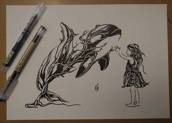 Rysunek: przyjaciele - cienk - blok t. A4 250 g/m2