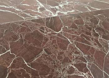 Płytki marmurowe Rosso Levanto, wykończenie satynowe, grubość: 1,25 cm