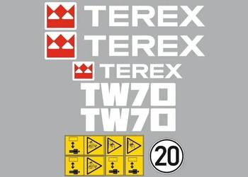 Naklejki oklejenie naklejka - TEREX TW70 Zamiennik