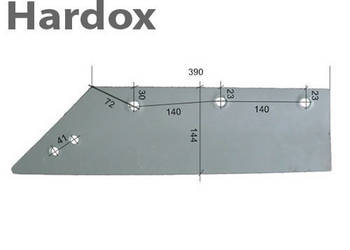 Lemiesz 300hektarów HARDOX 2146/L części do pługa FENET