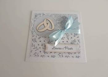 Personalizowana Kartka ręcznie robiona na Ślub handmade II
