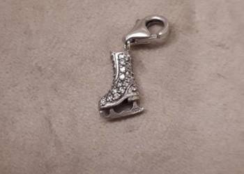 zawieszka srebrna łyżwa