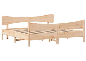 Rama łóżka bez materaca lite drewno sosnowe 200x200 cm WM-3216369