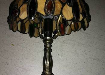 Lampka nocna witrazowa art deco