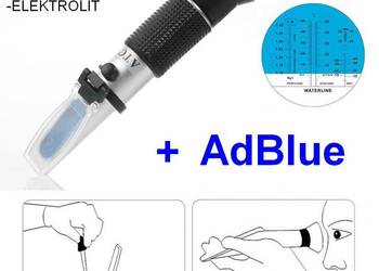 Refraktometr 4w1 GLIKOL E/P + ELEKTROLIT + AdBlue