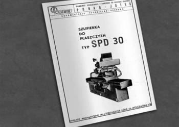 Szlifierka SPD 30, SPD-30 - dokumentacja DTR