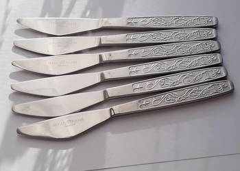 Noże obiadowe (nr.1), PNĄCZA, Gerlach, sztućce PRL