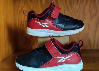 Reebok Rush Runner buty botki dziecięce ze skóry sneakersy sportowe na rzep