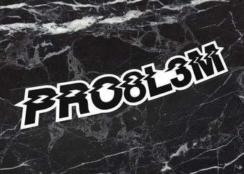 Naklejka K13 + PRO8L3M 16 x 3 cm problem p8m #2