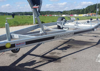 PRZYCZEPA PODŁODZIOWA HAMOWANA DMC1150kg PRZEGLĄD OC NOWA