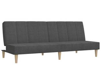 vidaXL 2-osobowa kanapa rozkładana, ciemnoszara, (SKU:375866)