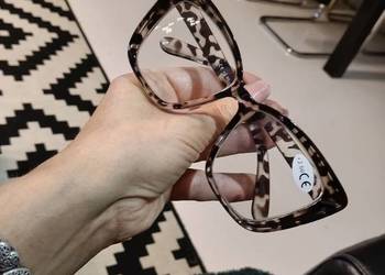 Okulary+2,5 do czytania kocie vintage, piękne