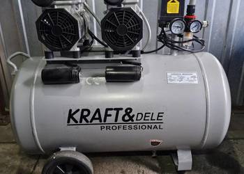 Kompressor bezolejowy Kraft&Dele 100l, 2x1500W, 230V/50Hz, 8 bar.