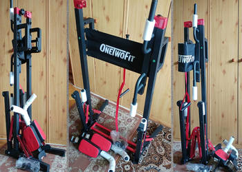 ONETWOFIT Foldable Power Tower Dip Station składana stacja treningowa