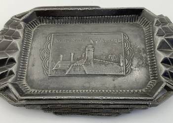 Popielniczka paterka Art Deco Francja SOUVENIR D'ALSACE Sygnowana
