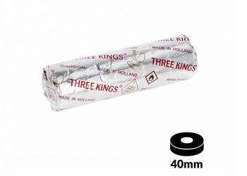 Three Kings Węgiel Samorozpalający do Fajki Wodnej Shishy | 40mm Paczka