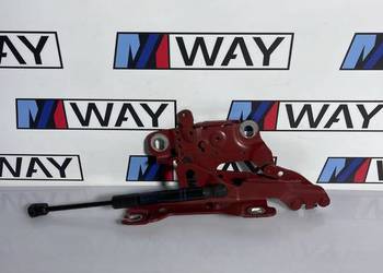 BMW F20 F30 F31 F36 ZAWIAS MASKI LEWY ORYGINAŁ 7336699 A61 KARMESINROT
