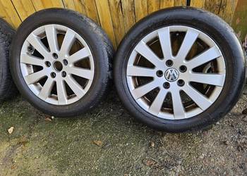 Sprzedam alufelgi 5x112 z oponami lato 215/50/16