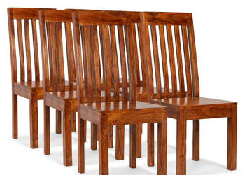 Krzesła stołowe 6 szt. lite drewno nowoczesne WM-275274