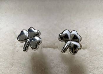 Kolczyki - srebrne koniczyny / koniczyna