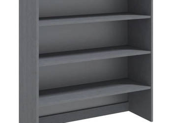 Nadstawka HAMAR ciemnoszara 90x30x100 cm lite drewno sosnowe WM-340434