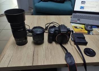Sony Alpha 200  + torba + ładowarka + karta