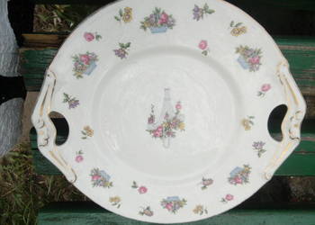 Nie prl patera talerz, porcelana Francja kwiaty