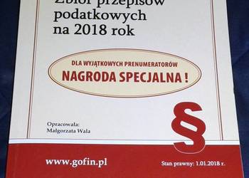 Zbiór przepisów podatkowych 2018 - M. Wala