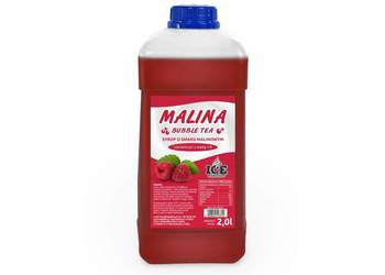 Syrop do Bubble Tea o smaku MALINA – 2l (2,7kg) 1:9