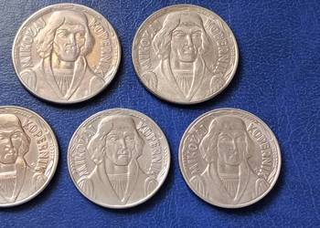 Stare monety 10 złotych Mikołaj Kopernik 5 roczników PRL PoLska