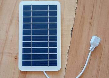 panel solarny 16x10cm biały nowy USB