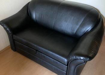 Sofa Prawdziwa Skóra rozkładana z funkcją spania